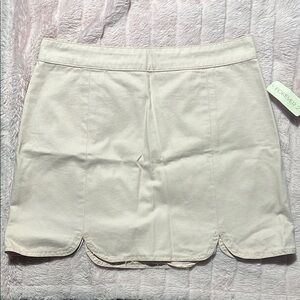 Forever 21 Cream Mini Skirt